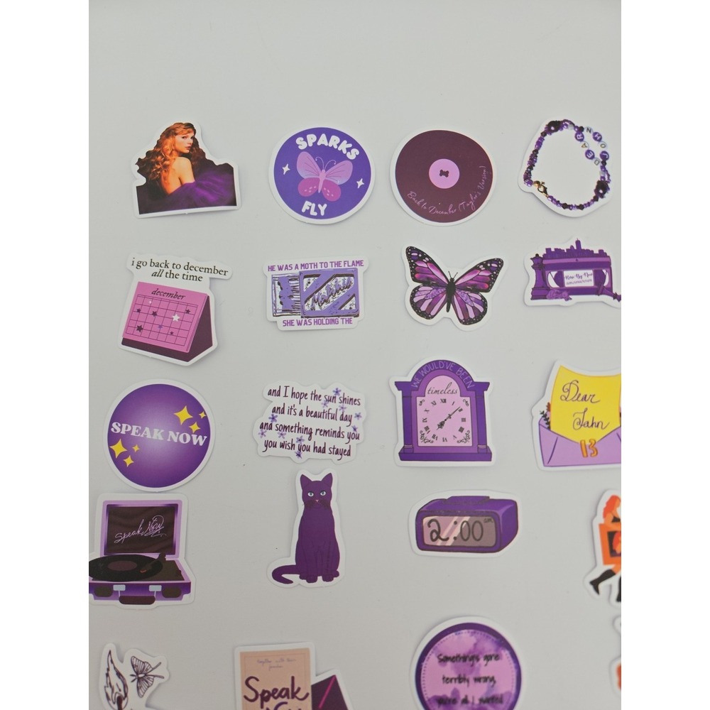 Taylor Swift Eras Tour Canvas Tote Bag Makeup Bag 2 Keychains 48 Stickers NEW - Picture 12 of 16